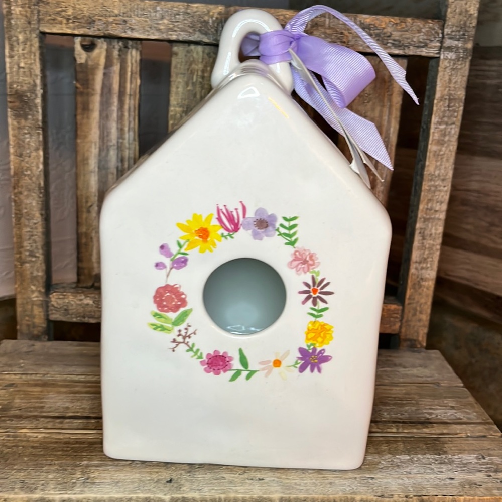 Rae Dunn BLOOM birdhouse